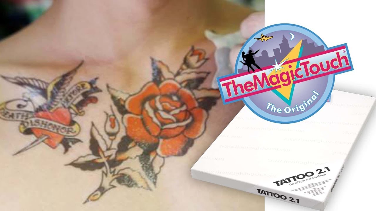 Jak stworzyć tatuaż usuwalny - papier transferowy TheMagicTouch Tattoo 2.1 i ploter tnący