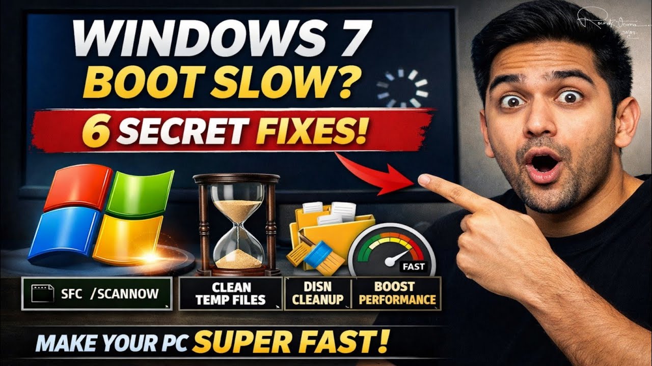 Windows 7 Booting Slow Problem Fix | Boost Windows 7 Startup Speed (100% Working)