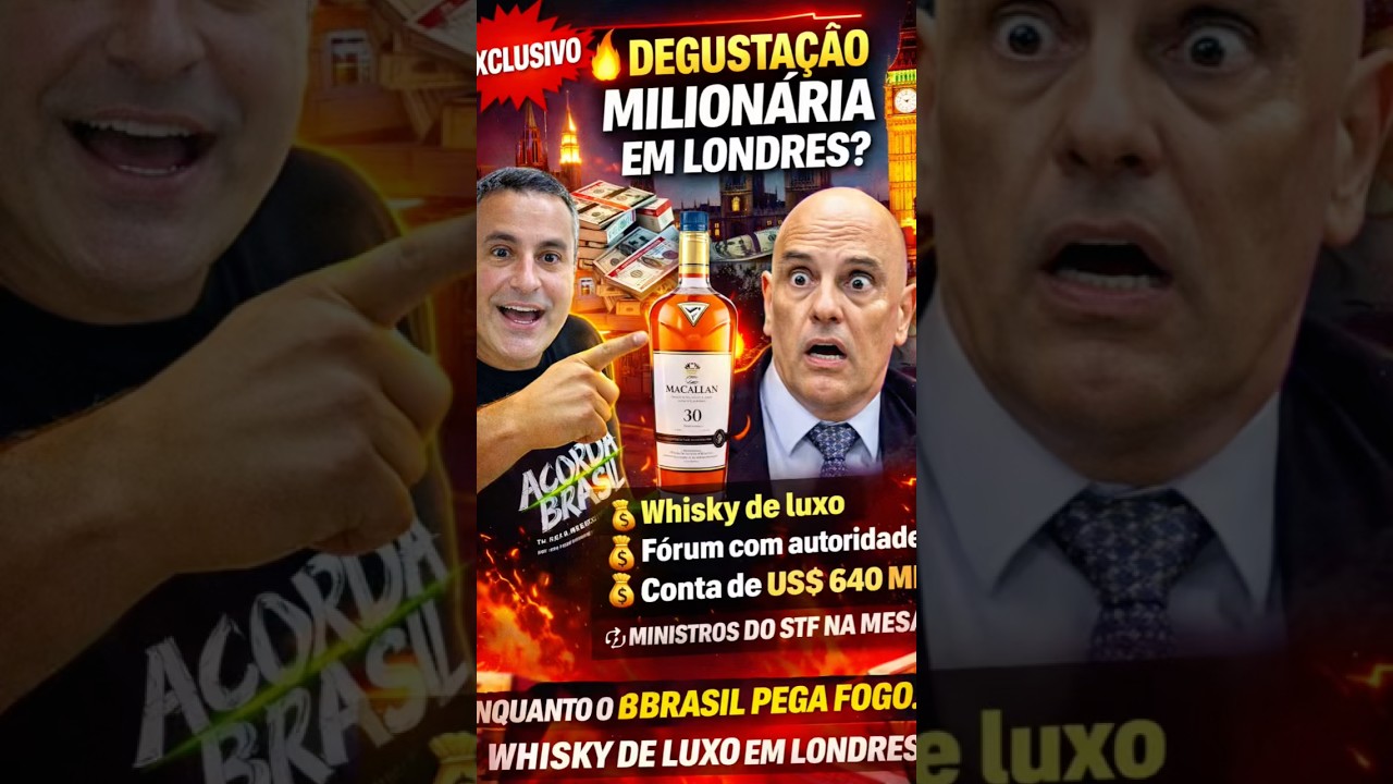 XAND&Atilde;O E O ESC&Acirc;NDALO DO WHISKY DE LUXO EM LONDRES! #noticias #politica #jornalismo #bolsonaro