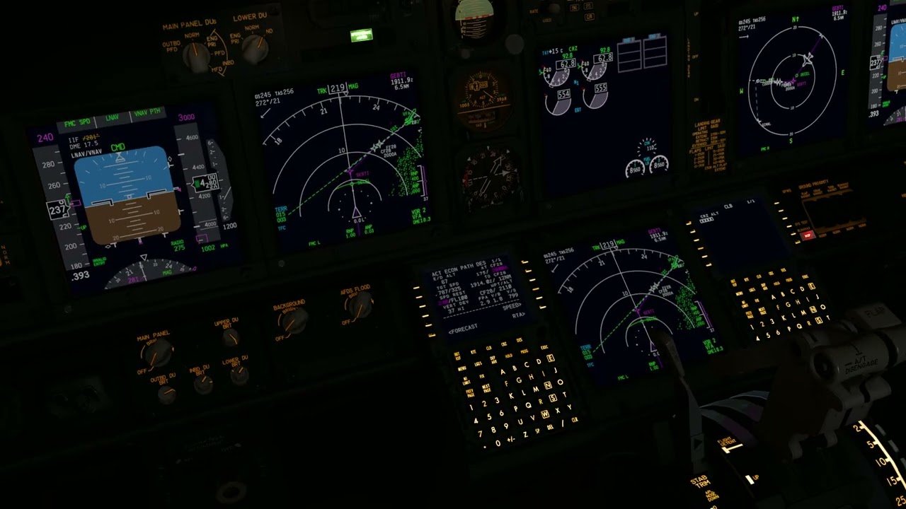 X-Plane 12 Approach Boeing Zibo 737-800 Faro Night Landing LPFR Cockpit View