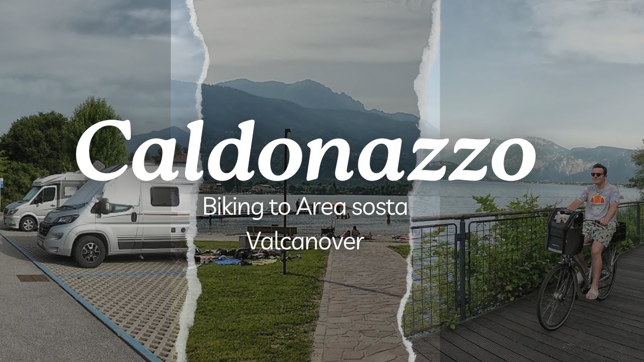 Biking from Caldonazzo to Valcanover camperparking // Vanlife (4k)