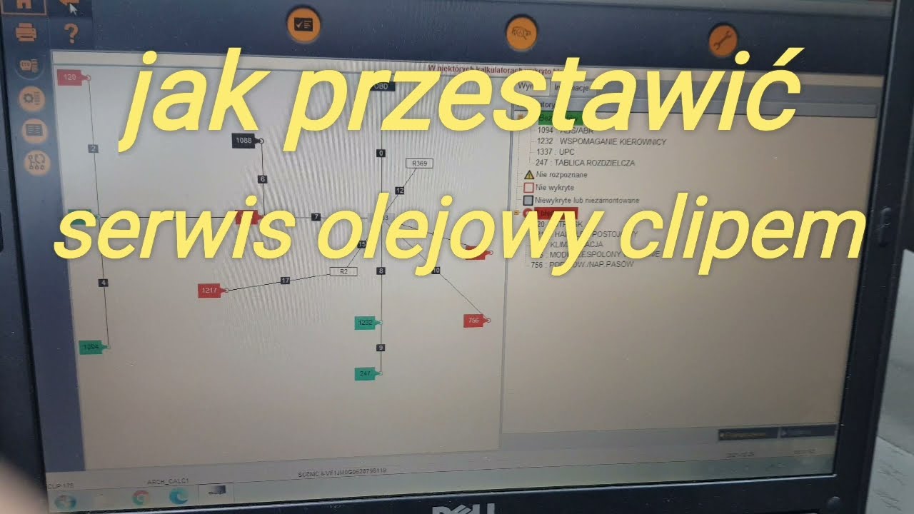 Jak przestawić serwis olejowy sondą can clip w sceniku 2