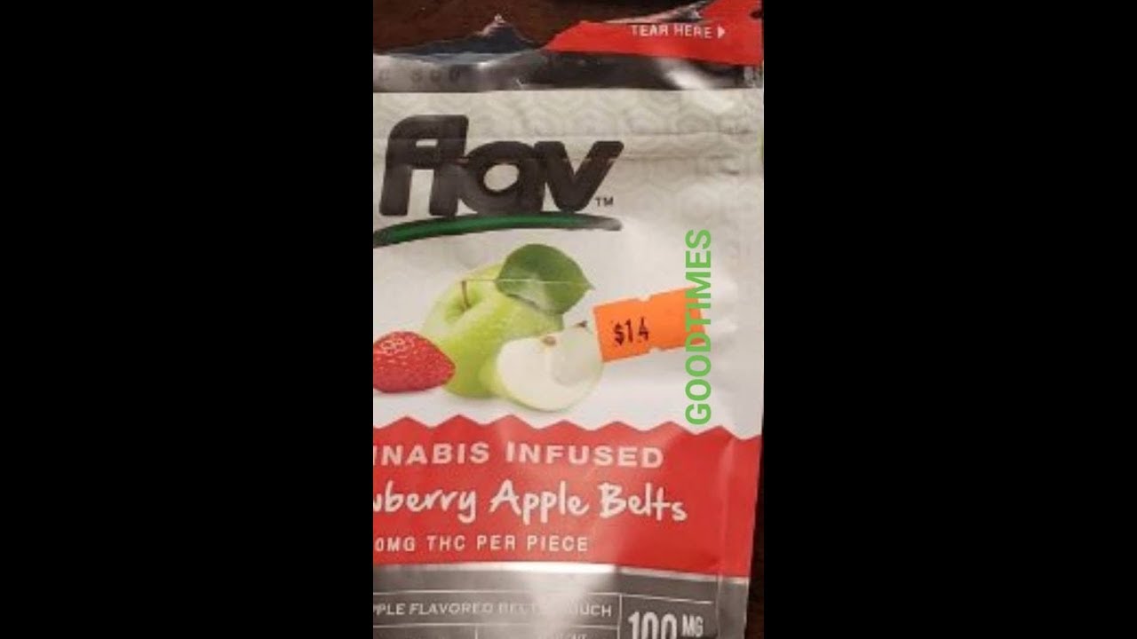 Mr. THC Reviews: FLAV CANNABIS INFUSED STRAWBERRY APPLE BELTS!
