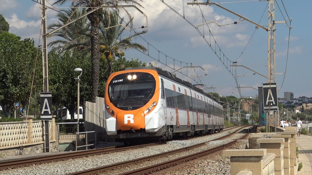 Trenes, Playa y Sol. Rodalies de Cataluña, Barcelona. Renfe Cercanias, Mercancias, Media Distancia