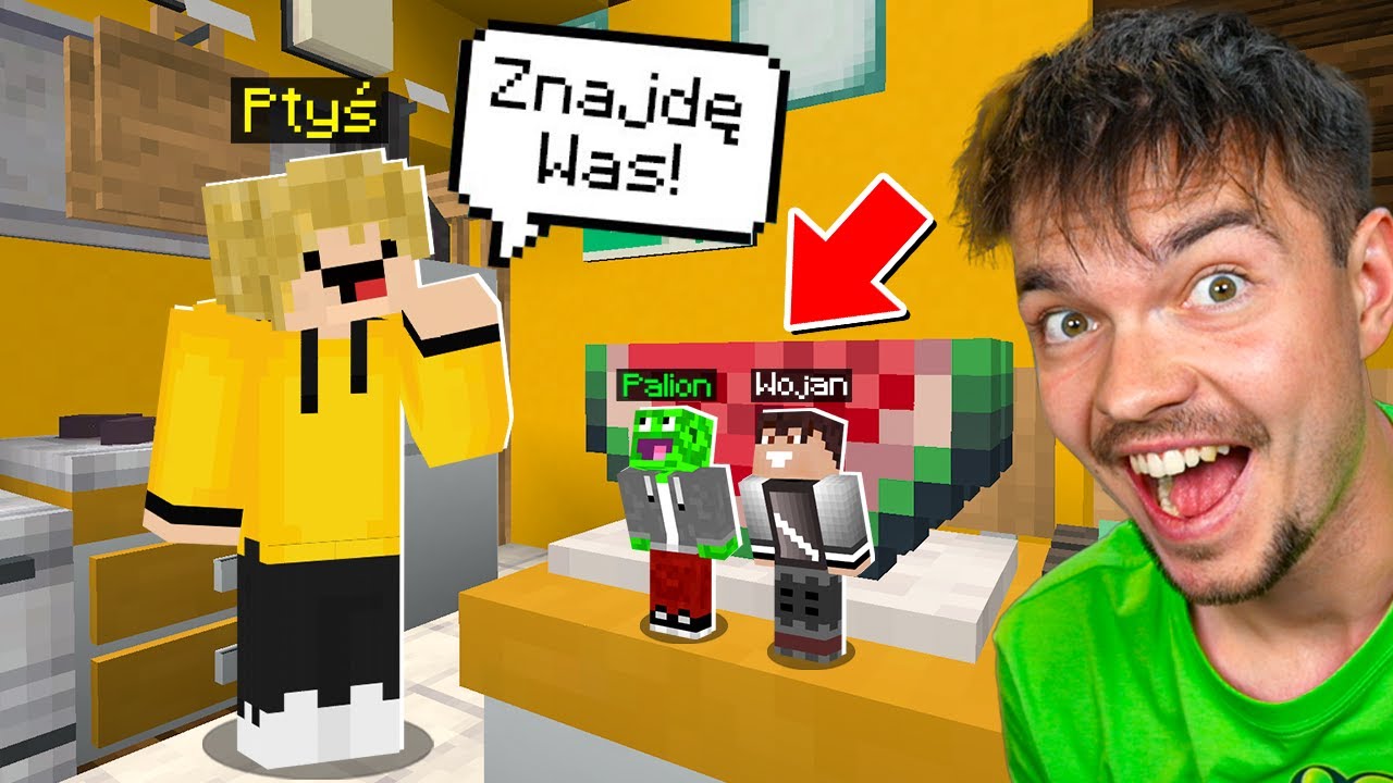 OSZUKUJEMY w CHOWANYM JAKO MALUTCY w NOWYM DOMU PTYSIA w Minecraft!