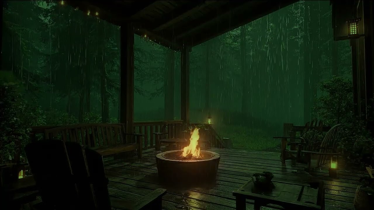 Rainstorm Therapy 🌧️ Thunder and Rain Sounds for Deep Sleep, Insomnia and Stress Relief
