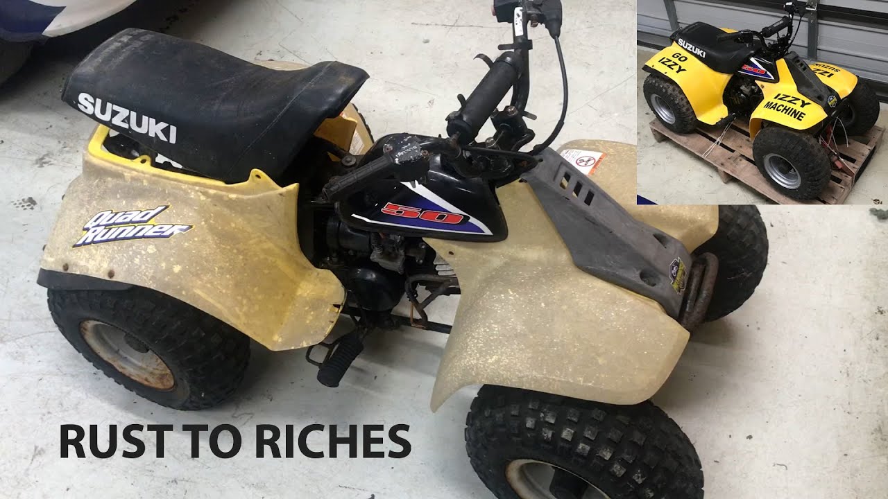 Из ржавого в надёжный. Suzuki LT50 простоял на улице под дождём.