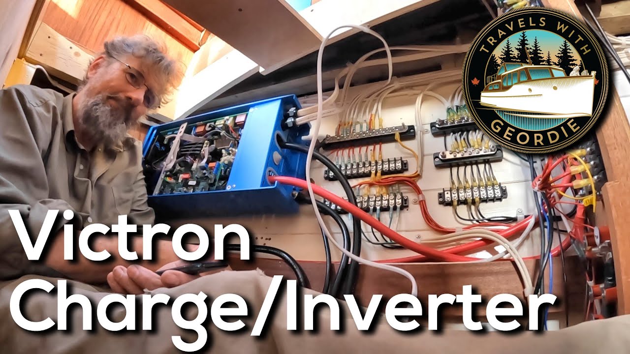 Ep 464 - Installing a Victron Charge/Inverter - Wooden Boat Restoration - Travels With Geordie