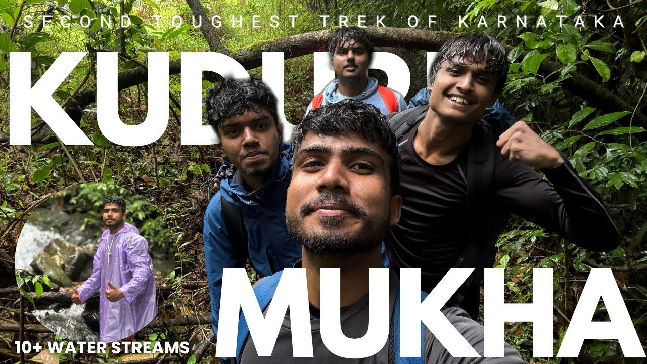 KUDUREMUKHA Trek – Karnataka’s 2nd Toughest Adventure | 10+ Water Streams Challenge 🌧️⛰️
