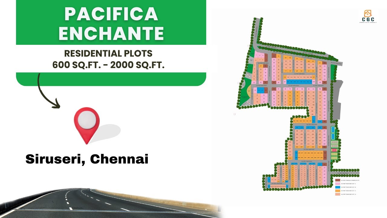 Enchante by Pacifica | Premium Plots in Siruseri, Chennai | Residential Polts | 99406 14444