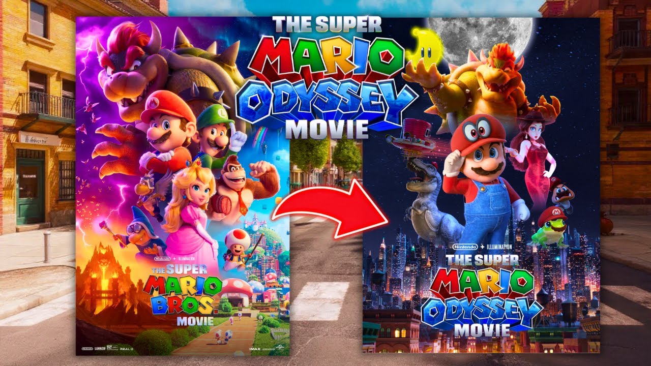 Making a Custom Super Mario Odyssey Movie Poster!