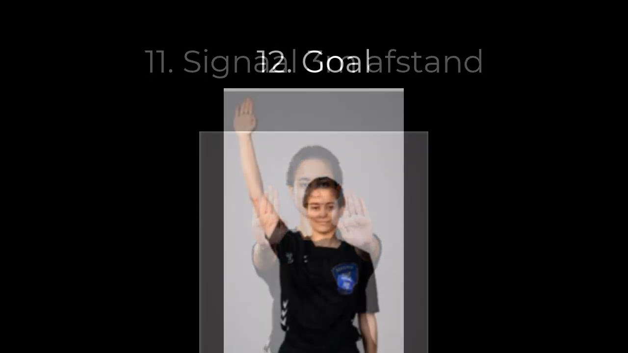 Signalen in een handbalwedstrijd