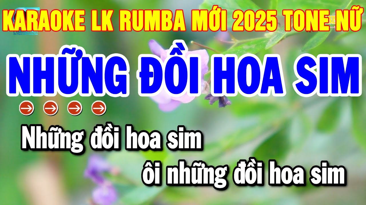 Karaoke Liên Khúc Nhạc Sống Tone Nữ Rumba Mới 2025 | Những Đồi Hoa Sim - Chỉ Có Bạn Bè Thôi