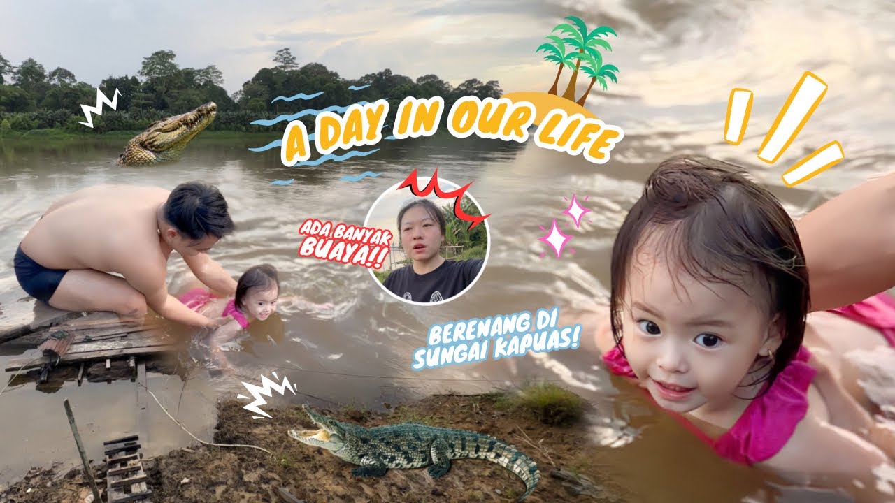 YUKA-CHAN MANDI DI SUNGAI TERPANJANG DI INDONESIA!! | a day in our life
