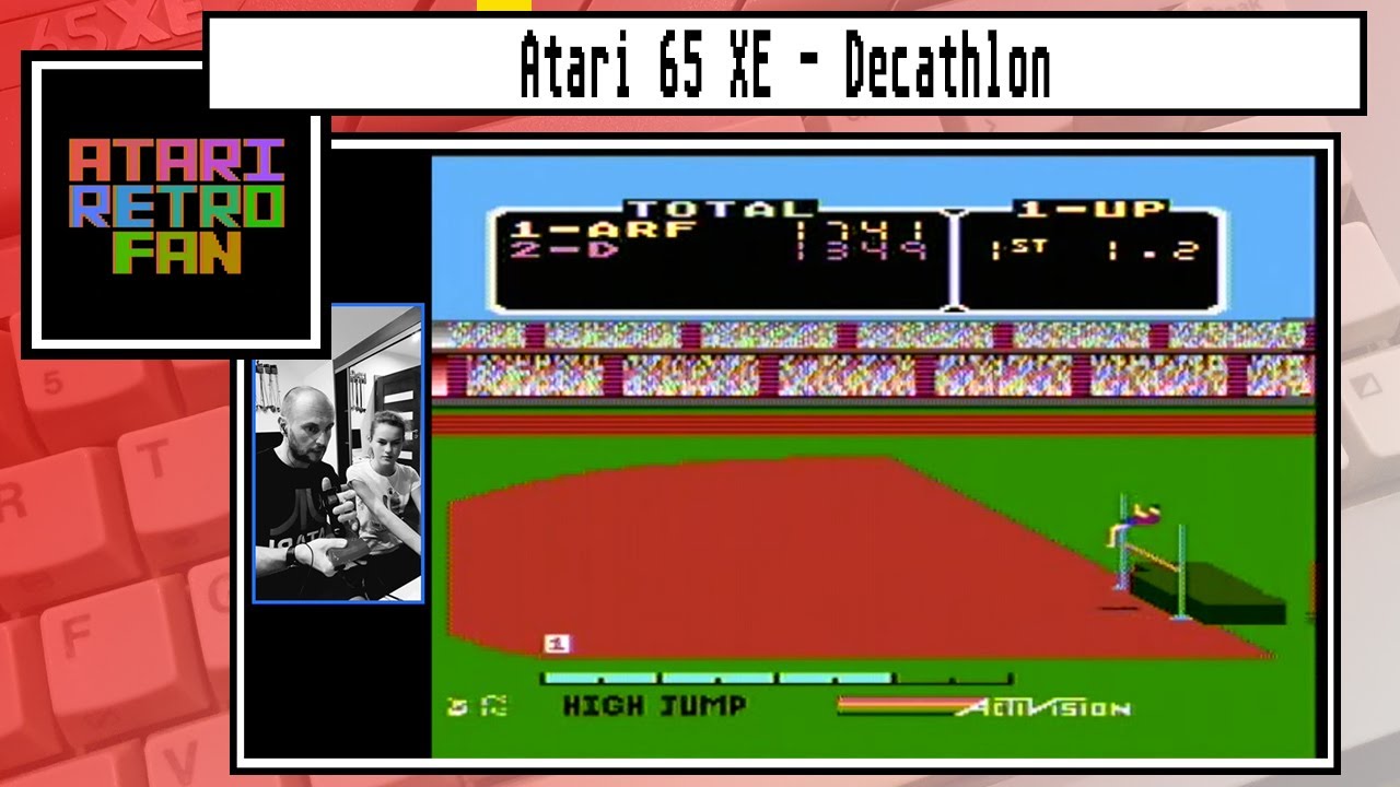 Atari XL/XE Decathlon z córką
