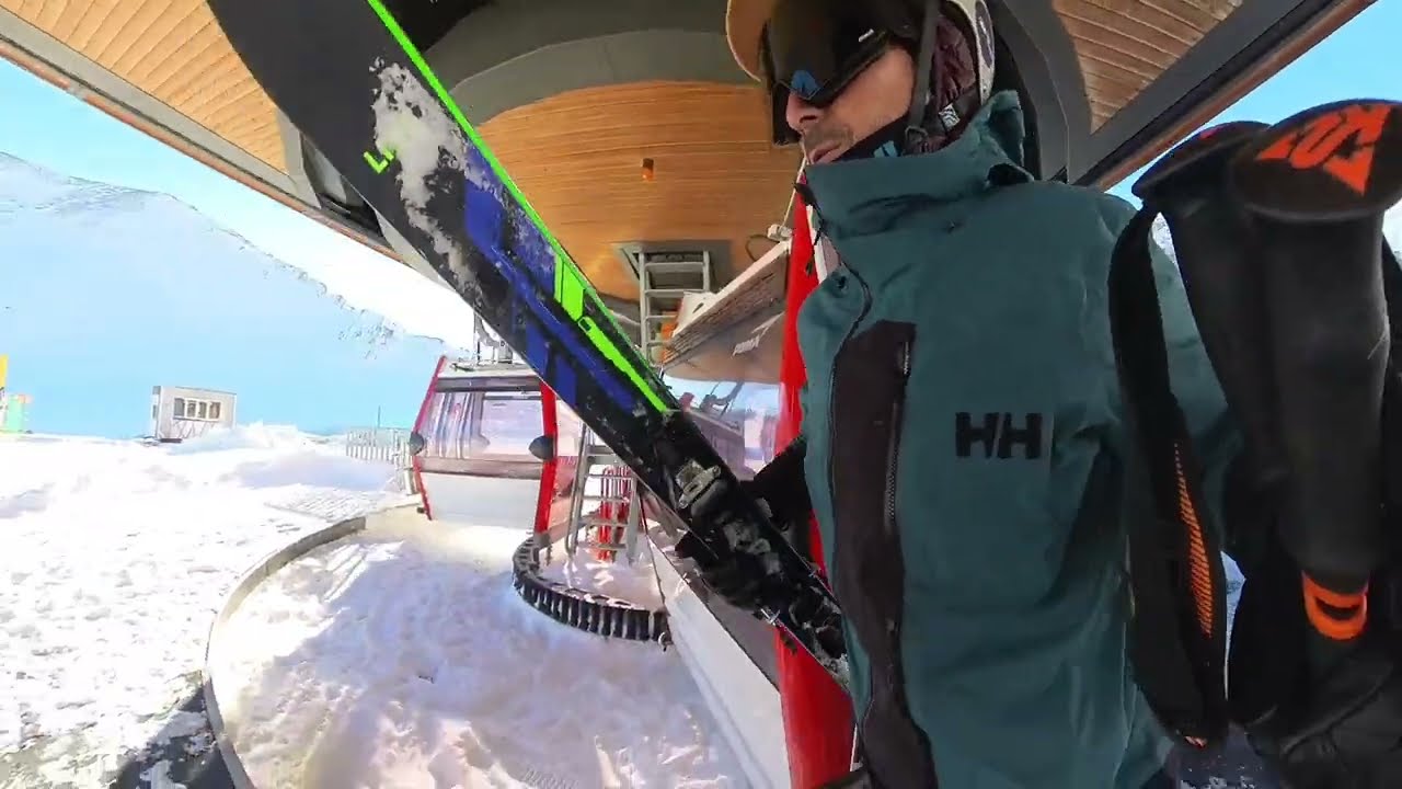 Exclusive ride with Lasha on Kobi side Gudauri Georgia. Skis Line Blade. Camera insta 360 - On piste