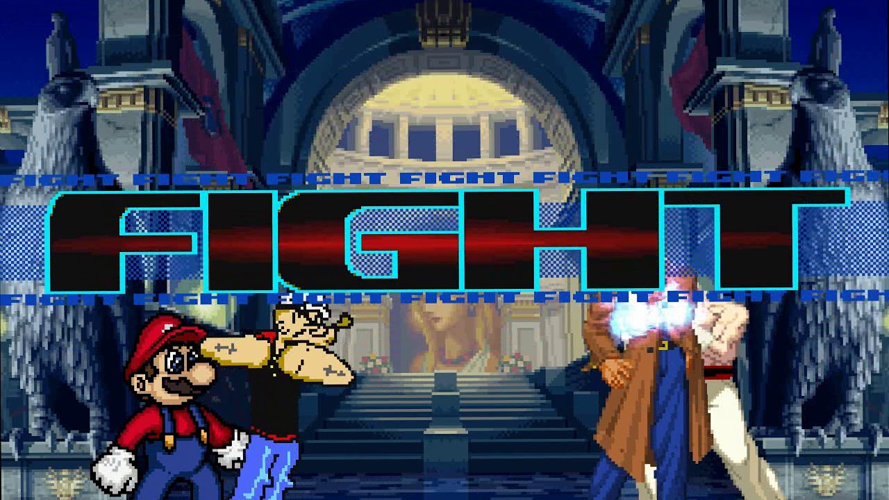 Mugen Team Arcade: Popeye & Super Mario (Hard)