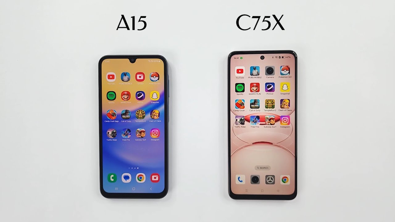 Samsung A15 vs Realme C75X - SPEED TEST