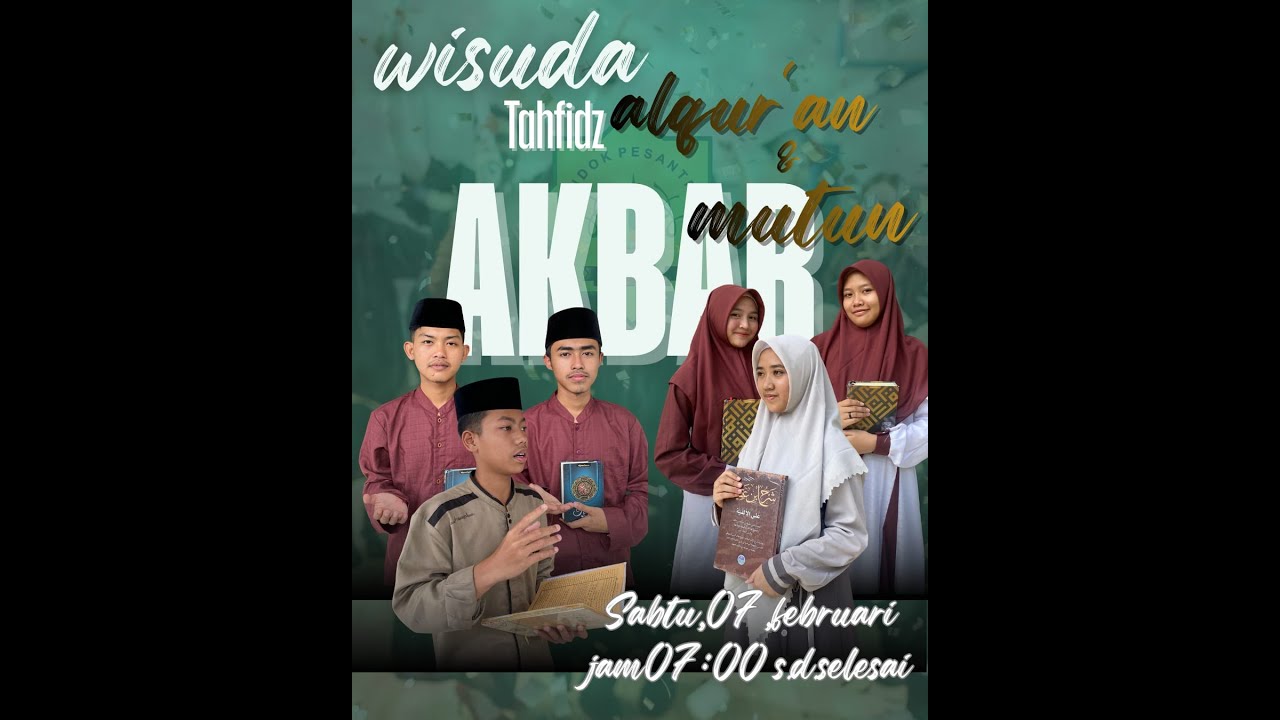 Wisuda tahfidz al-qur'an dan Mutun