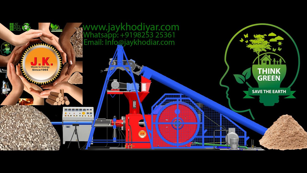 Biomass Briquetting Machine - Biofuel Briquettes Press Machine Manufacturer -Jay Khodiyar