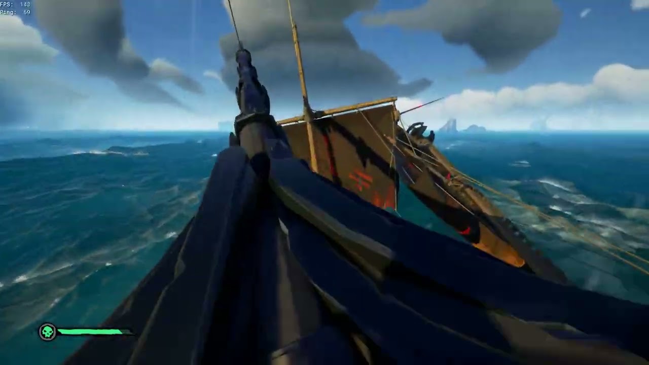 SoT - 1 player Burning Blade VS noob Brig