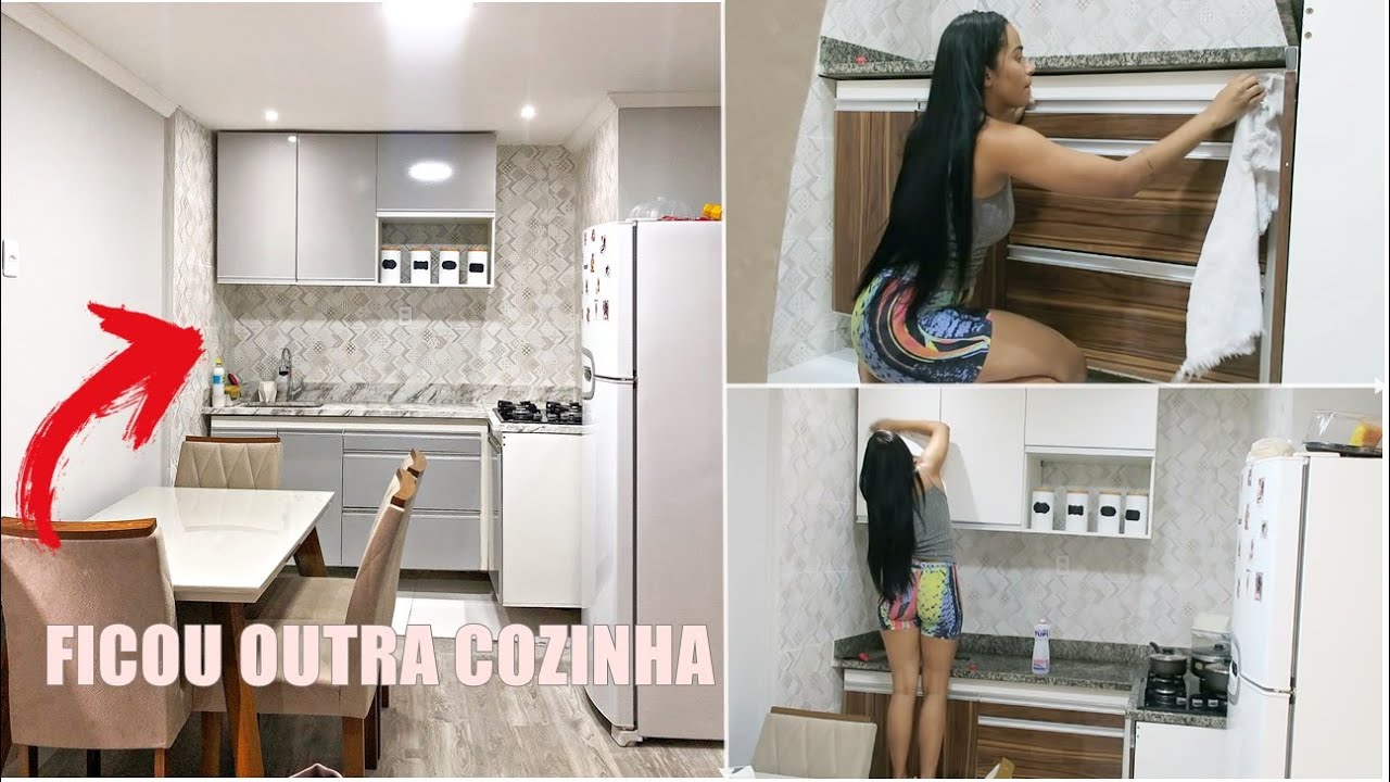 DEI UMA REPAGINADA NA COZINHA | DEU MUITO TRABALHO MAS NO FINAL FICOU LINDA