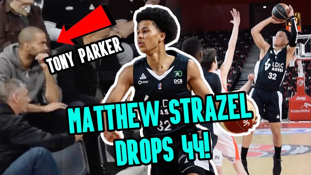 French Star Matthew Strazel Drops 44 In Front Of Tony Parker! SMOOTH 16 Yr Old! NBA Bound? 😱