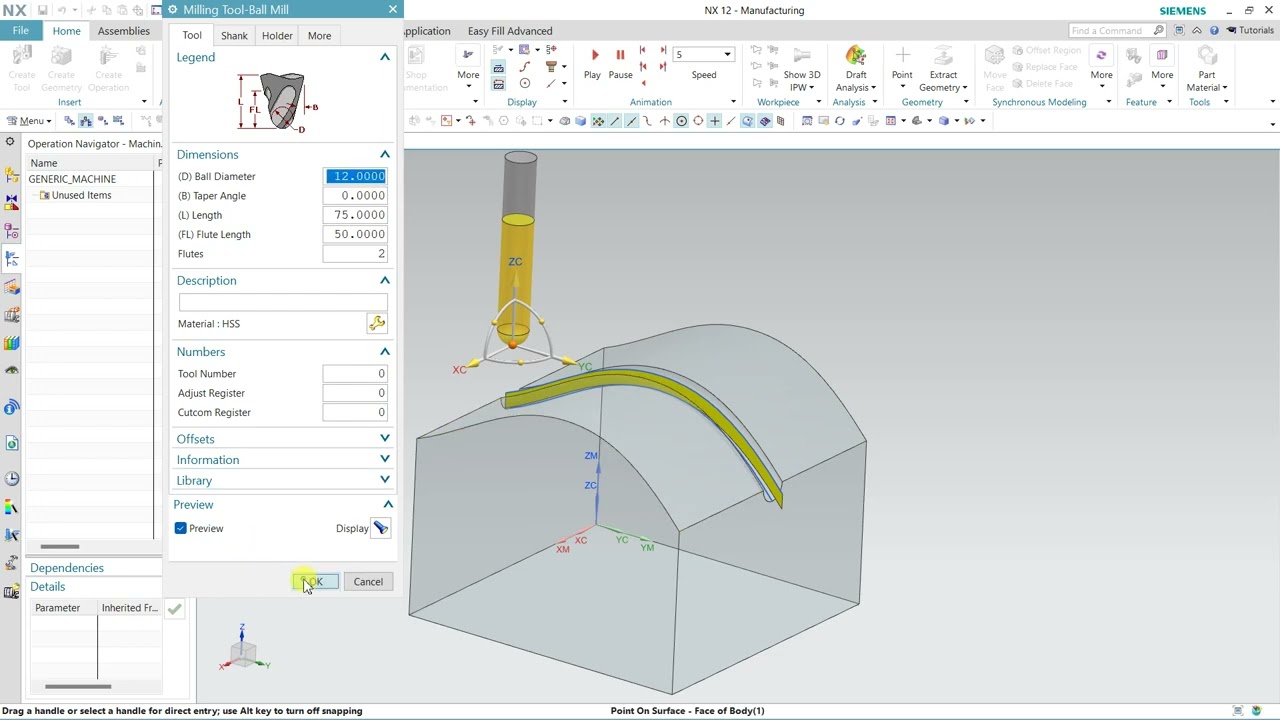 #nx12 CAM #STREAMLINE TIPS