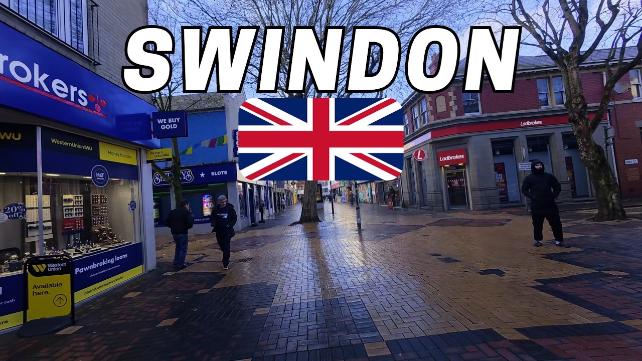 🇬🇧 SWINDON is this one of the worst places to live in England ? Walking tour in Swindon town centre