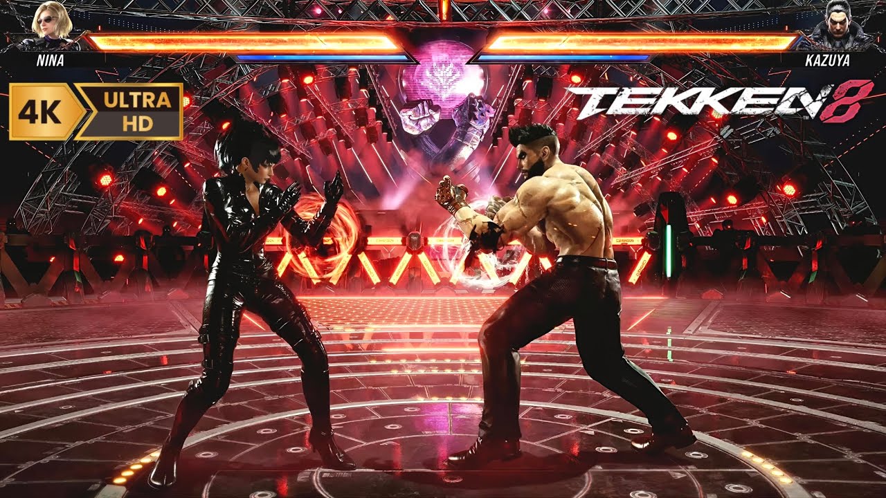 TEKKEN 8 on PS5 PRO | NINA vs KAZUYA | 4K Maximum Settings 