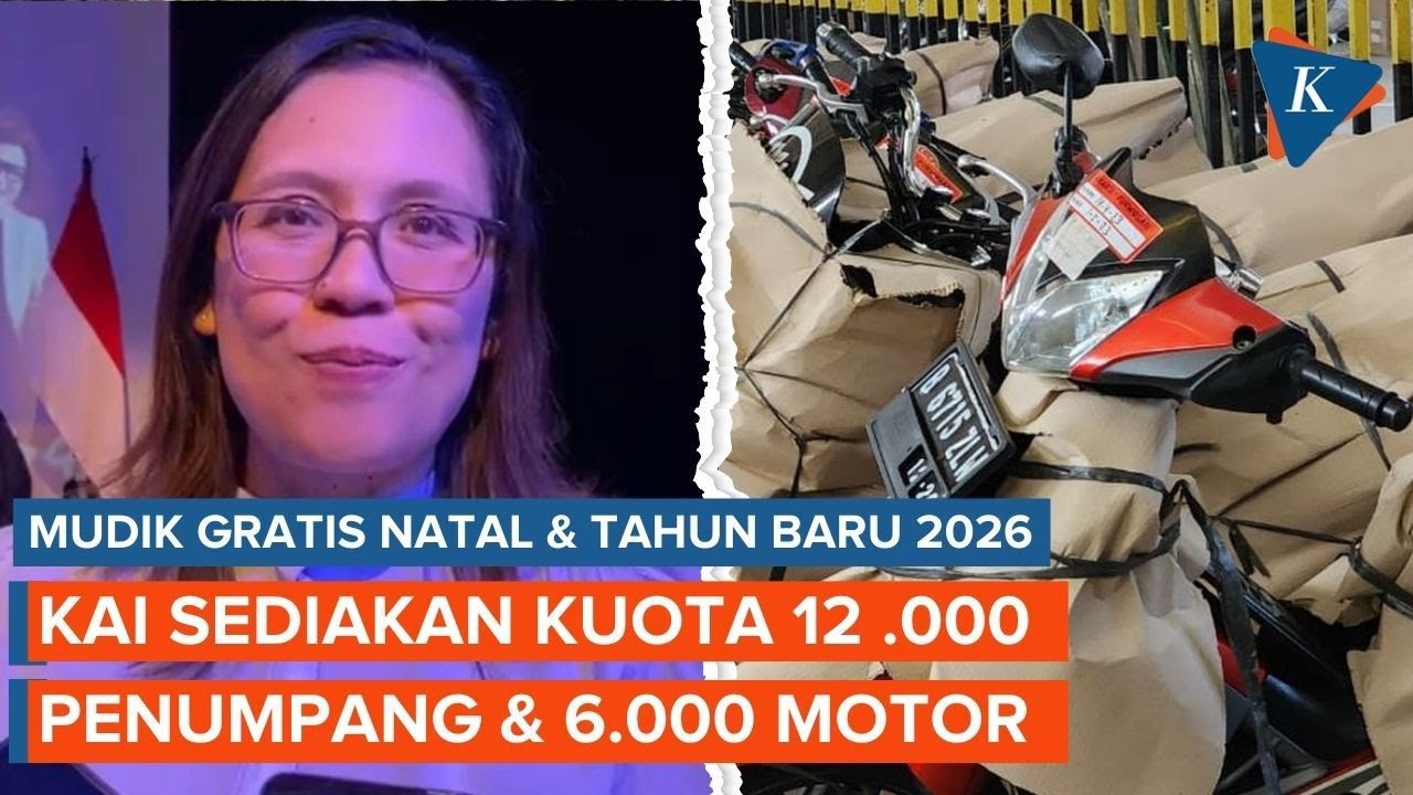 Siap-siap, KAI Buka Mudik Gratis 12.000 Penumpang dan 6.000 Motor di Libur Natal dan Tahun Baru