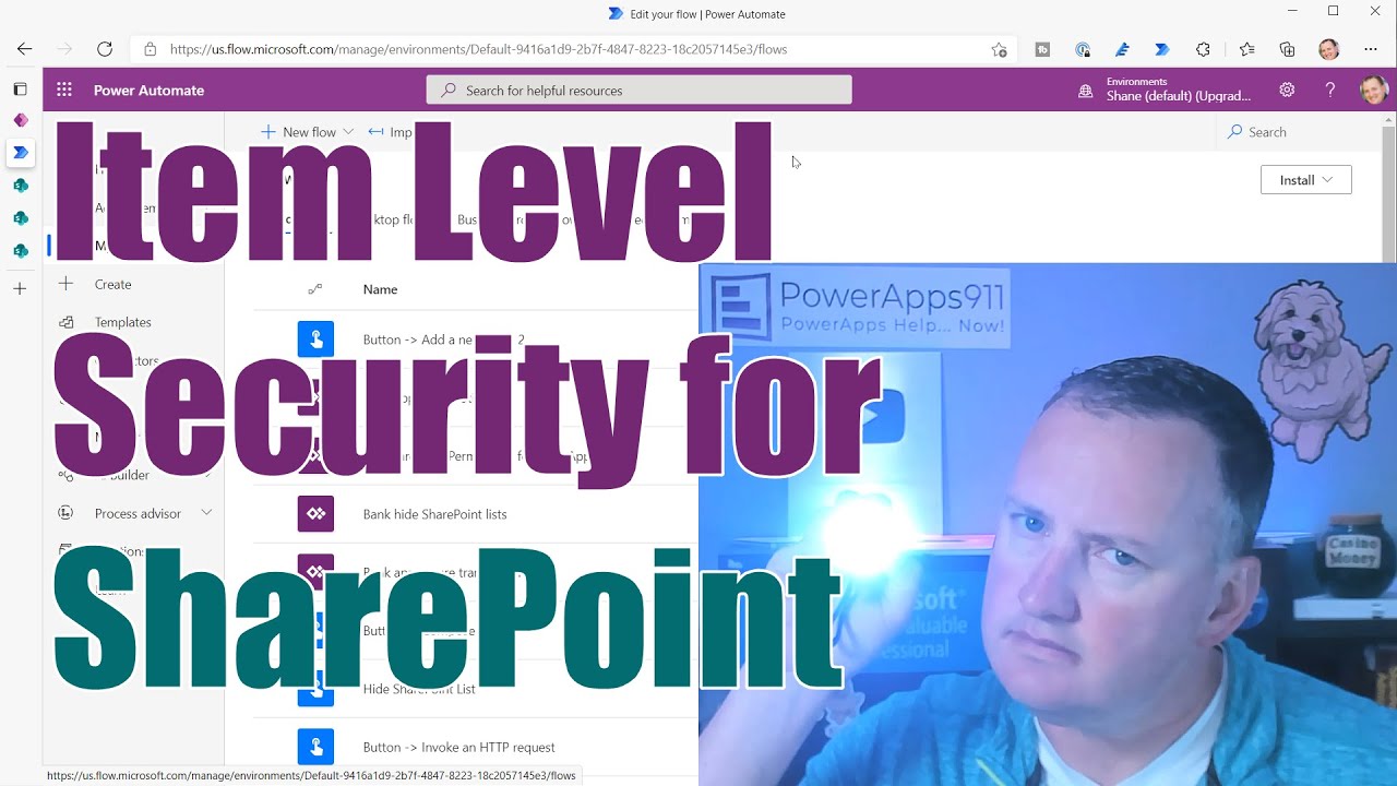 PowerApps SharePoint Item Level Permissions via Power Automate
