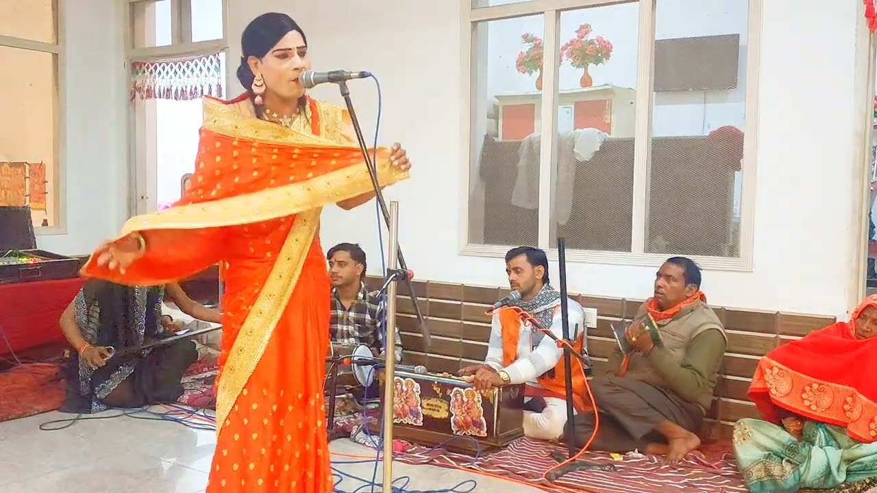 रामवीर भगत पार्टी बिचैटा@ भजन अभी ना  आया मेरे आंगन में #गोलू डांसर हापुर#viral@ 9917309973