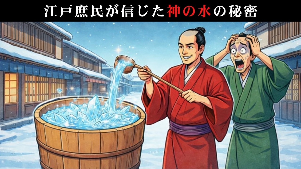 1月に汲んだ水が8月でも腐らない！？江戸庶民が命を懸けた“魔法の水”の正体とは？【江戸時代の知恵】【大寒の水】