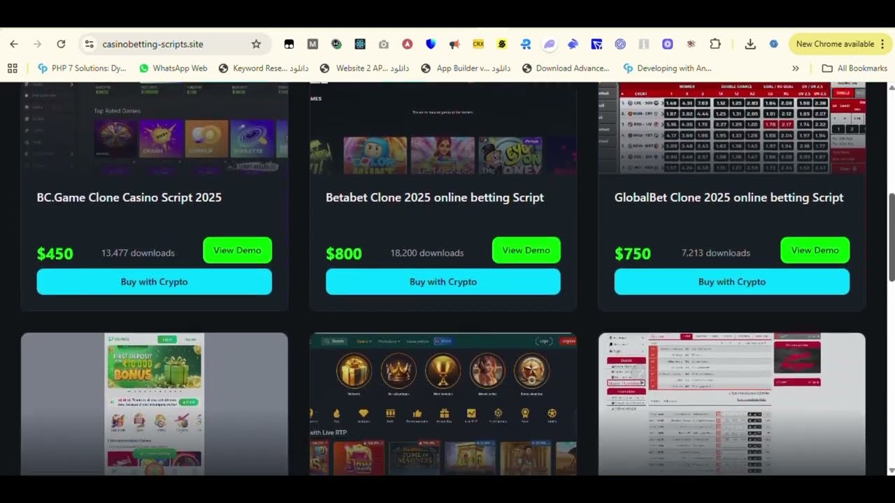 Download Free and Premium Casino and Sports Betting Scripts 2026