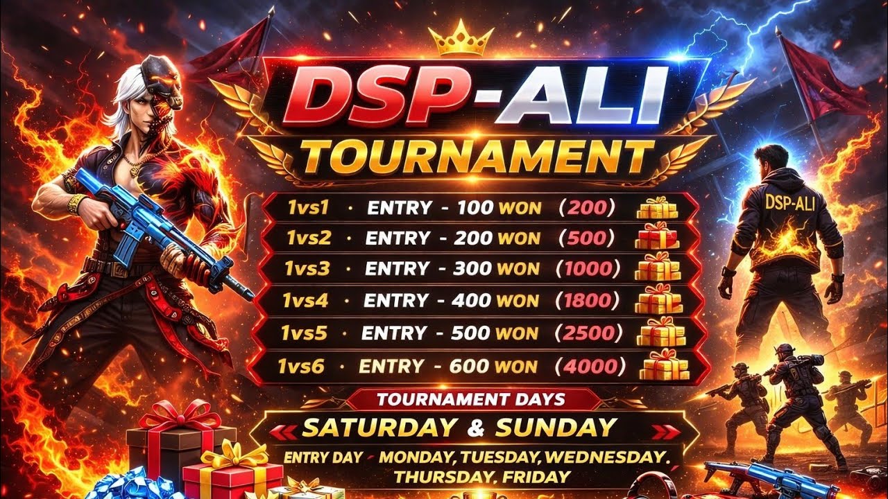 DSP-Ali live tournament 🏆