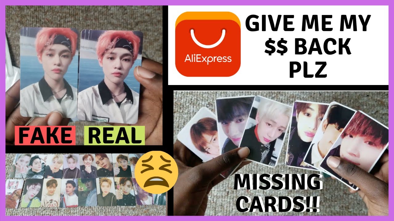They got me this time.. : ALIEXPRESS FAKE PHOTOCARD HAUL/REVIEW (missing cards, wrong orders ect..)