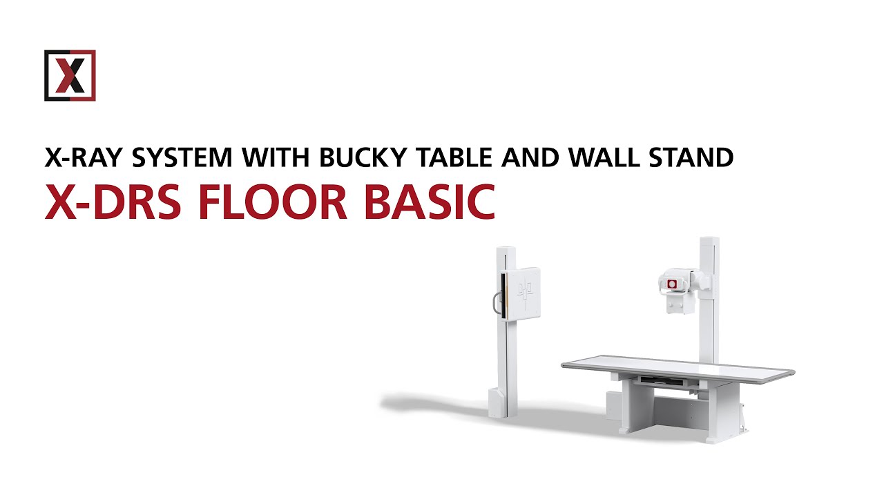 Floor-mounted X-ray system consisting of bucky table and wall stand ꟾ X-DRS Floor Basic