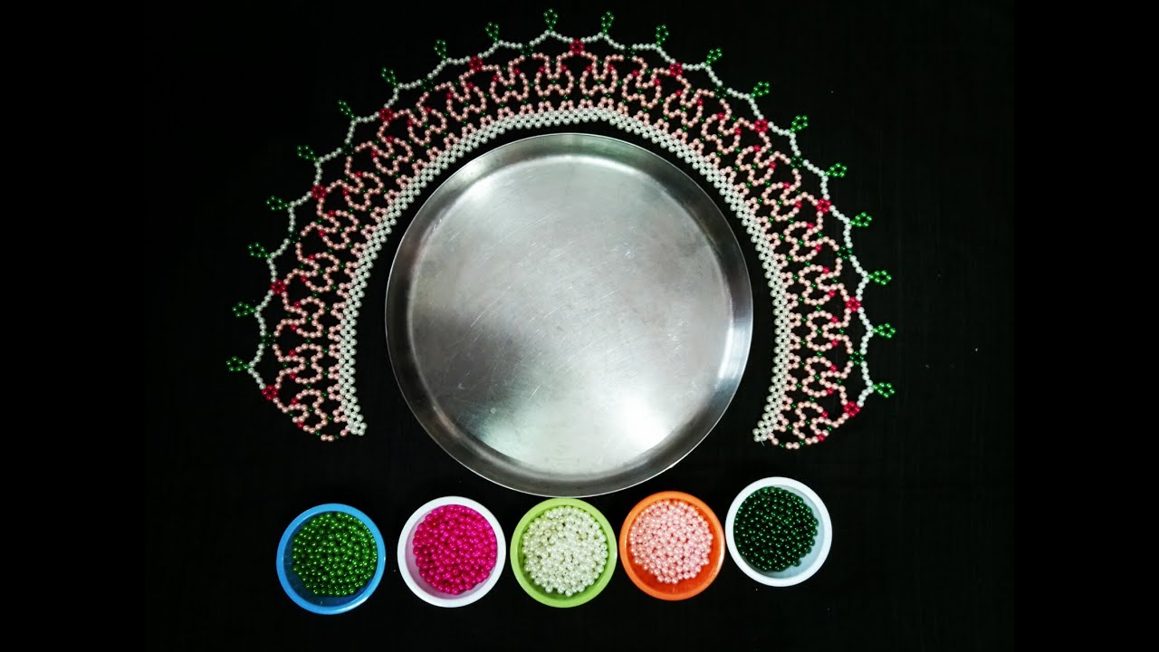 How to make Moti design Mahirap | मोत्याचे महीरप