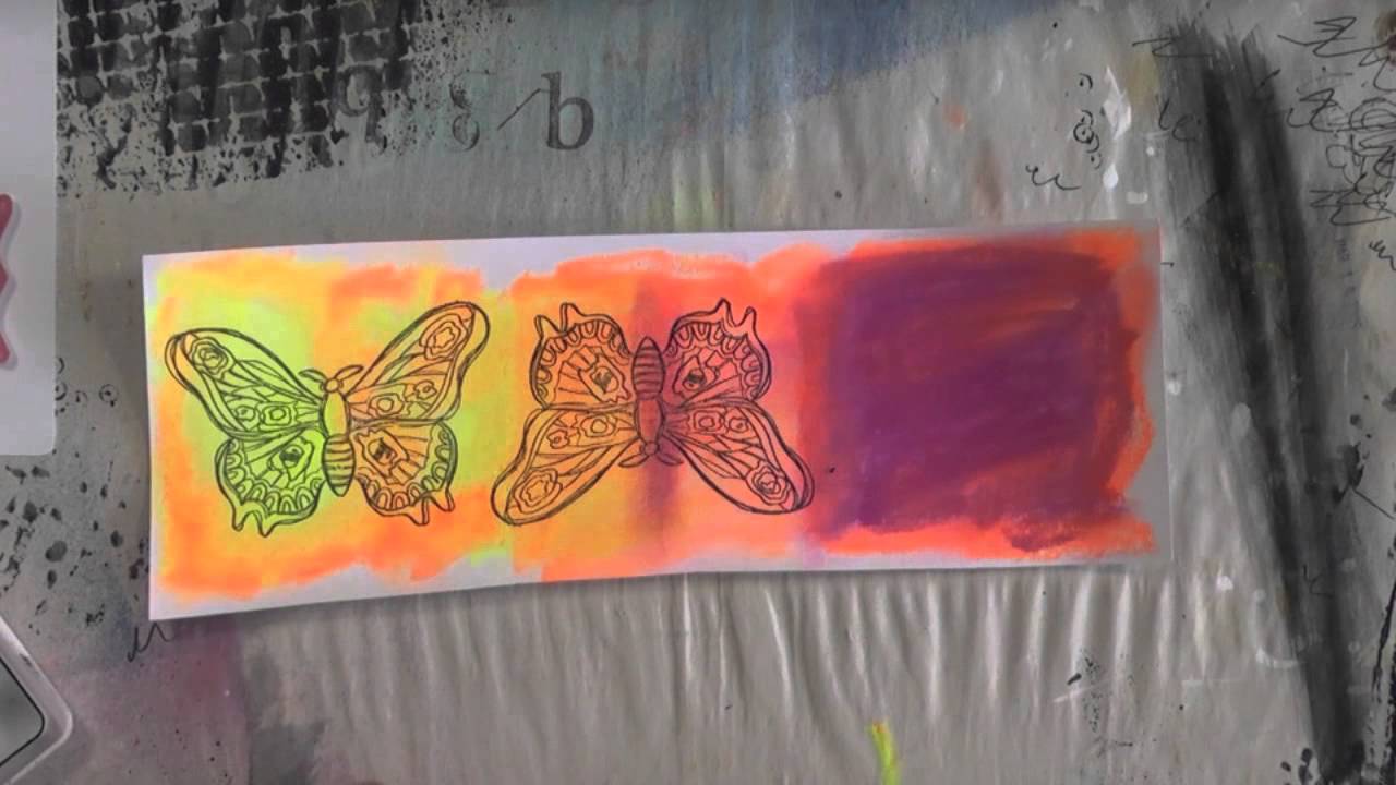journal d'artiste "… it became a butterfly" art journaling
