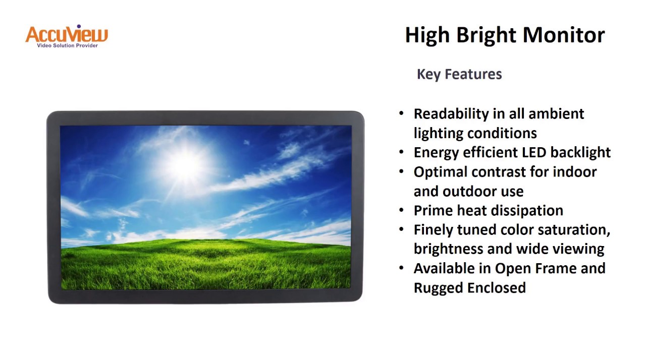 Accuview High Bright LCD Monitor