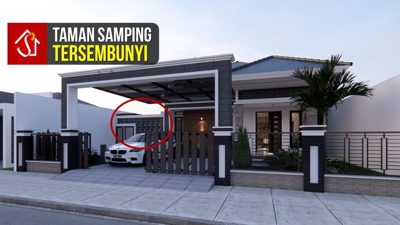 Desain Rumah Tinggal Tropis Modern 1 Lantai Dilahan 15x25
