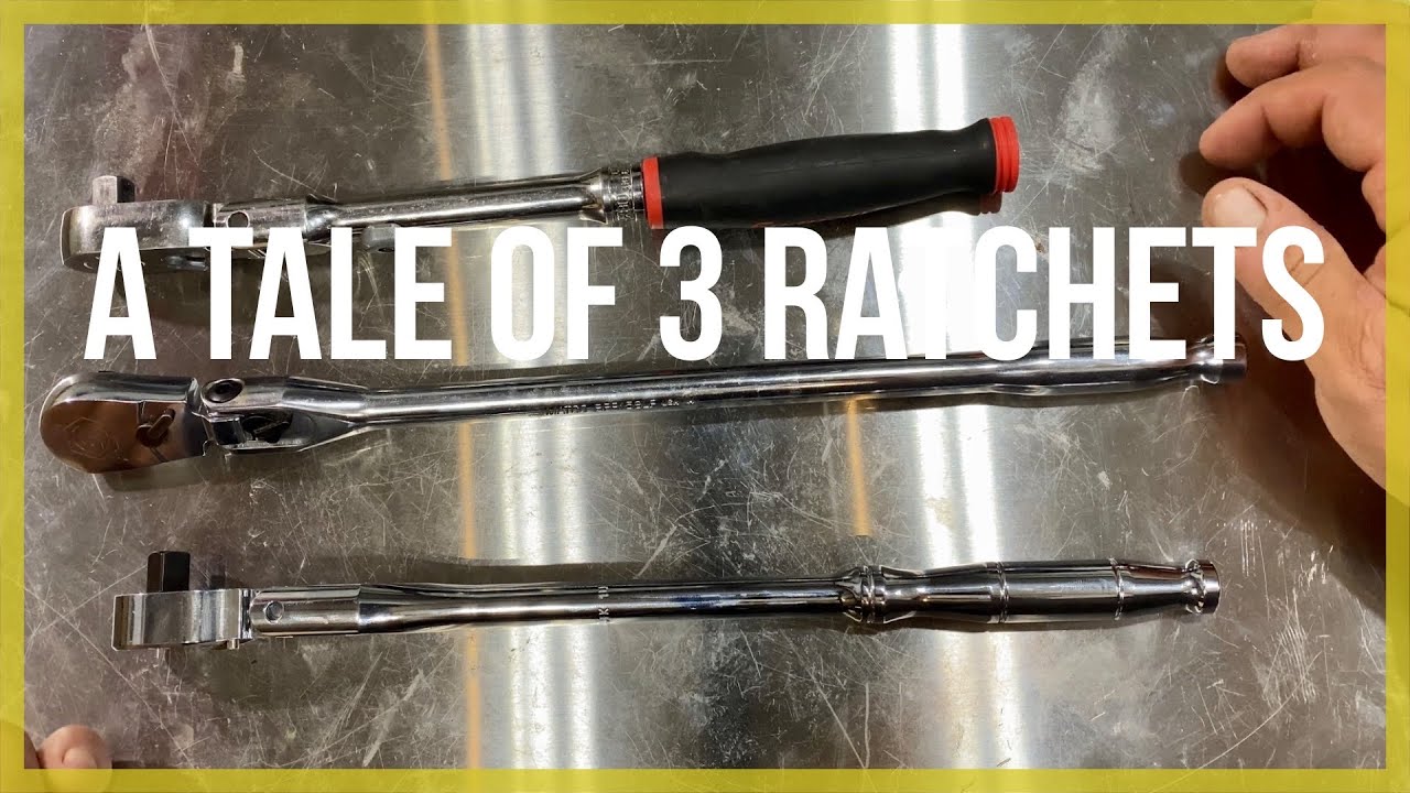 A tale of 3 ratchets: MAC, MATCO, & SNAP-ON side by side.