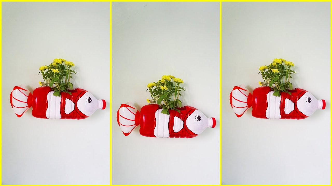 Ideas Recycle Plastic / Tái Chế Can Nhựa Thành Chậu Hoa Hình Con Cá Rất Đẹp |  Xuân Vị Recycle