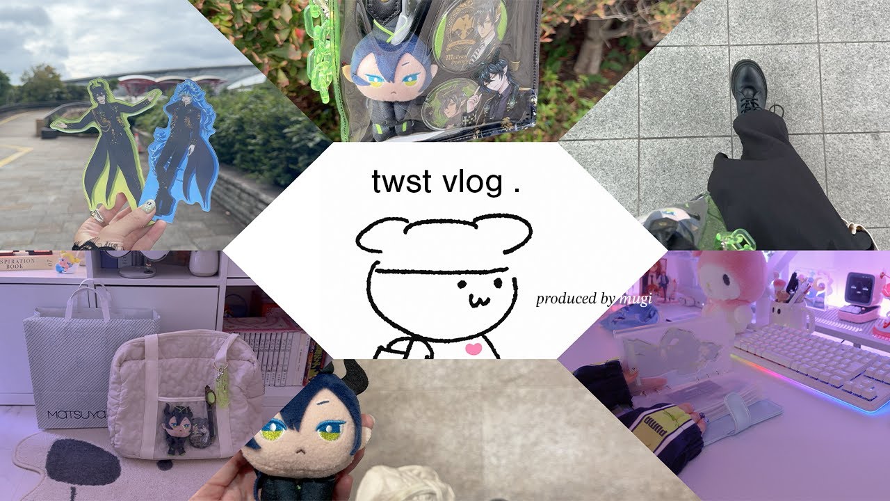𝑣𝑙𝑜𝑔 ˖°🦇ִ ࣪ ★ ツイステまみれな数日間のブイログ┊5周年popupレポアニメ,ライブ参戦,ブレジュ,グッズ開封 etc. (ENG,4K