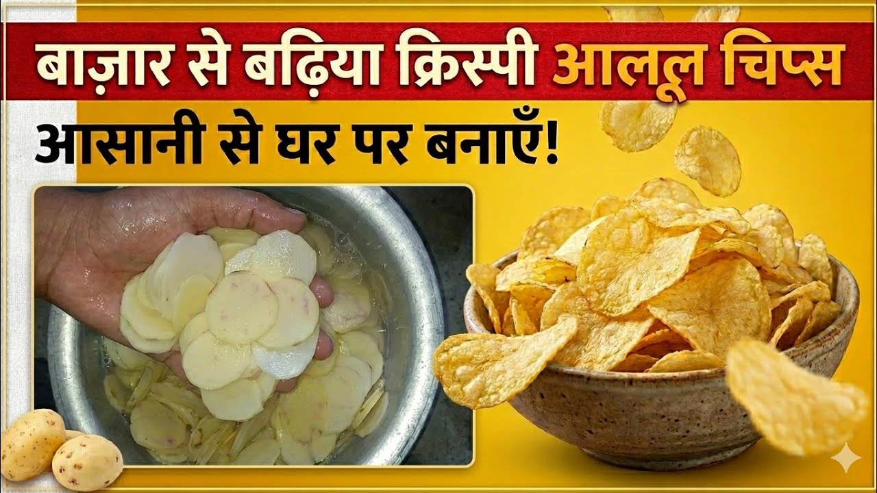 Easy Aloo Chips Recipe | साल भर चलने वालेआलू के चिप्स कैसे बनाते है | Potato wefer|chips Recipe