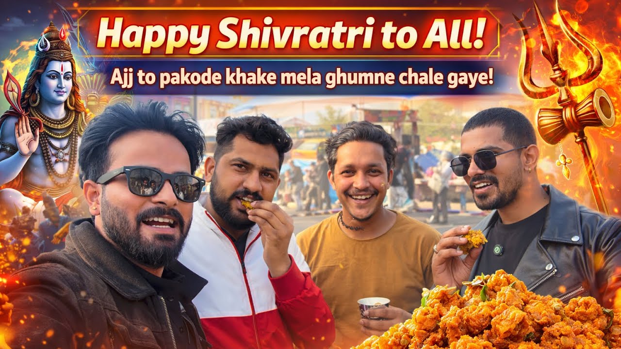 Happy Shivratri Vlog 2026 🙏 | Pakode Khake Mela Ghumne Chale Gaye 😍 | Full Masti with Friends