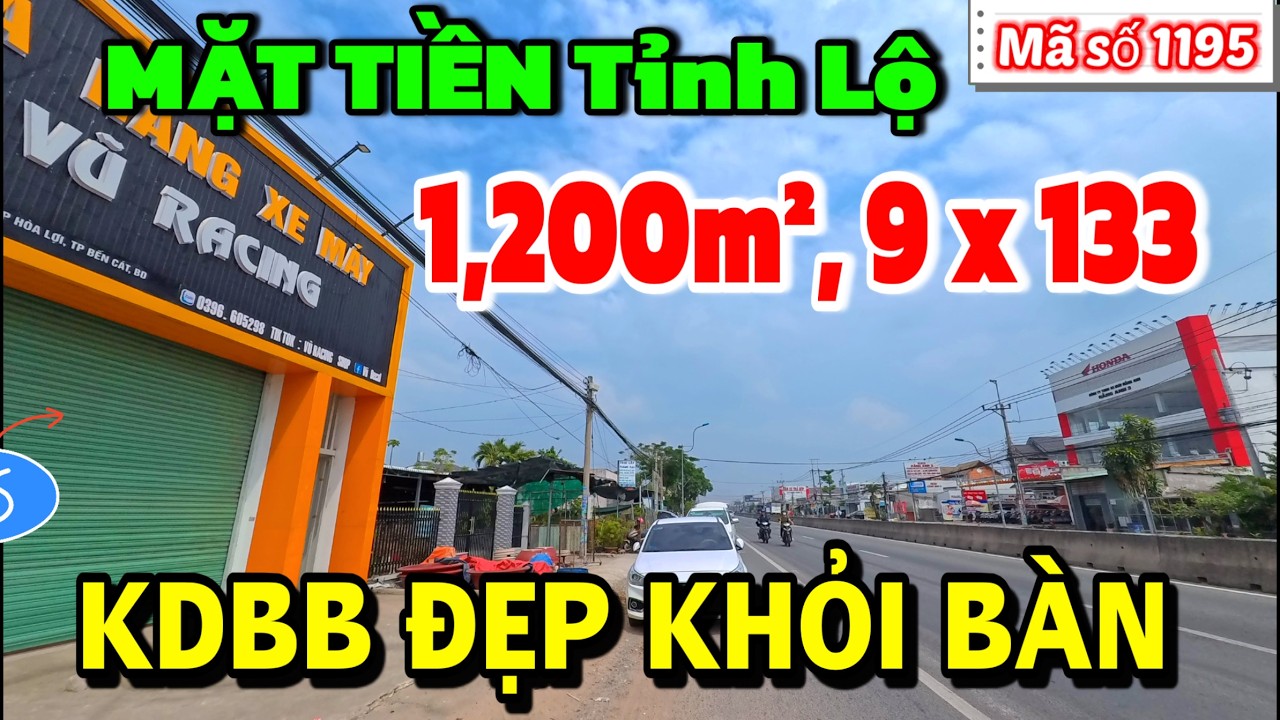 Bán Nhà Mặt Tiền Tỉnh Lộ Bình Dương | DT 1200m2, CON ĐƯỜNG Trung Tâm KINH DOANH ĐẸP HẾT Ý.