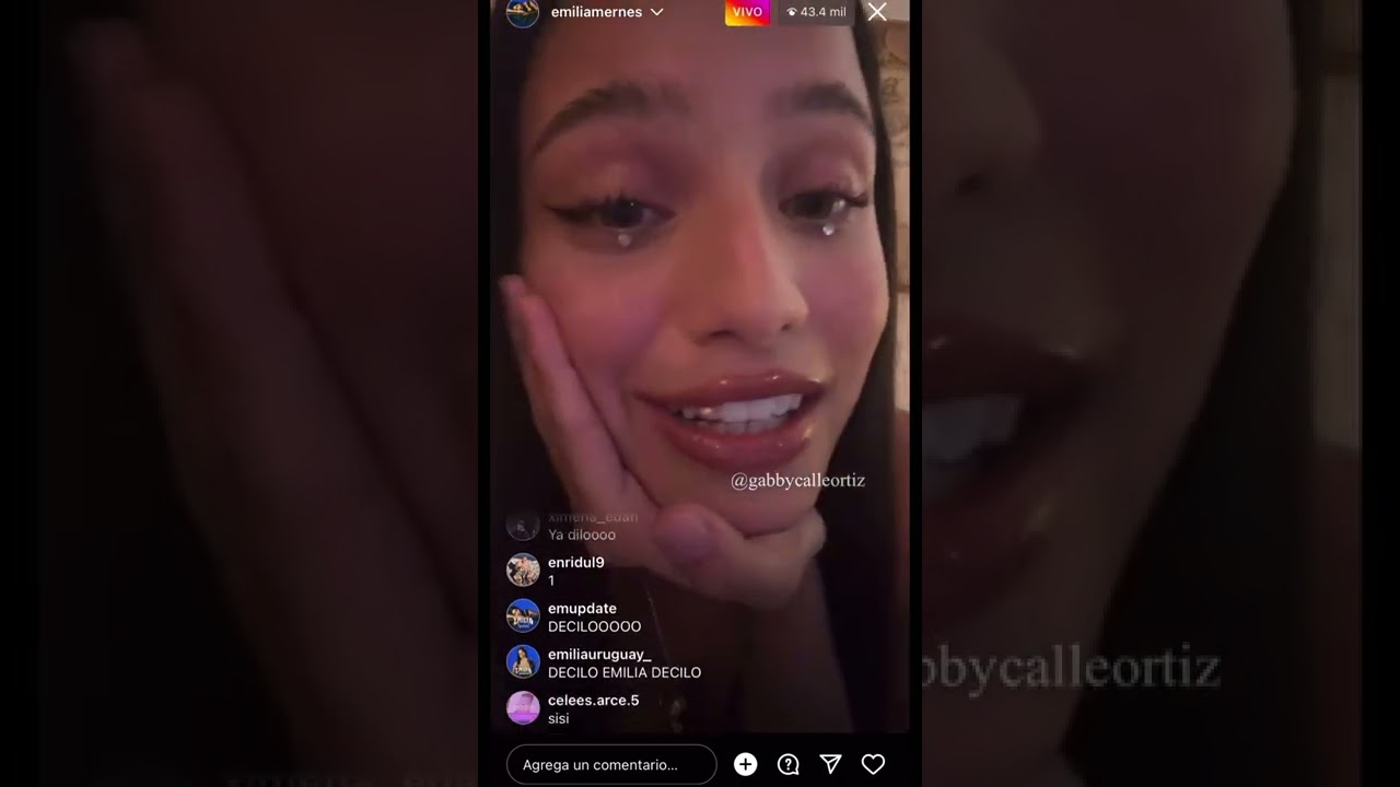 Emilia Mernes IG live - Anuncio IMPORTANTE 👀