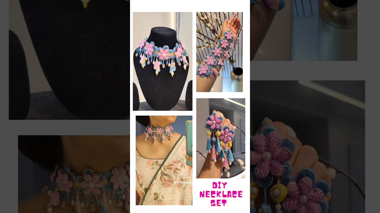handmade necklace | handmade jewelry making  #diy #trending #jewellery #saiyaara